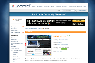 Joomla Site Showcase