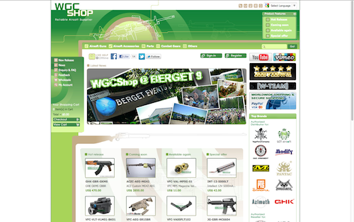 WGCshop New Webshop Design
